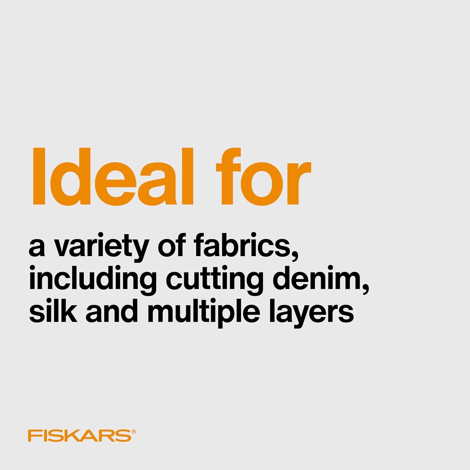 Fiskars 8″ Original Orange-Handled Stainless Steel Scissors, Ergonomic and Keeps Material Flat, Sharp All-Purpose Paper and Fabric Scissors for Office, Arts, and Crafts(Left-Handed)