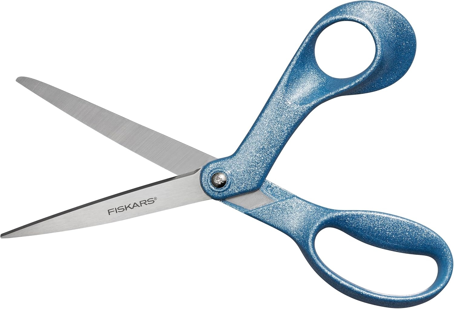 Fiskars Explore Scissors, Design Collection, Glitter Digital Cloud, 8 Inches