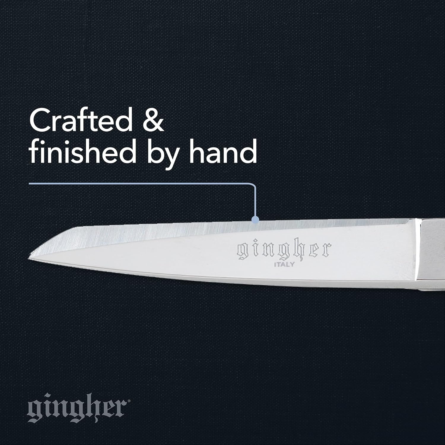 Gingher 4″ Embroidery Scissors, Precision Craft Scissors, Hand-Tuned Blades & Double Loop Handle, Chrome Plated Nickel Finish(8″ Dressmaker)