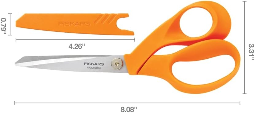 Fiskars Crafts 8180 RazorEdge Fabric Shears, 8-Inch