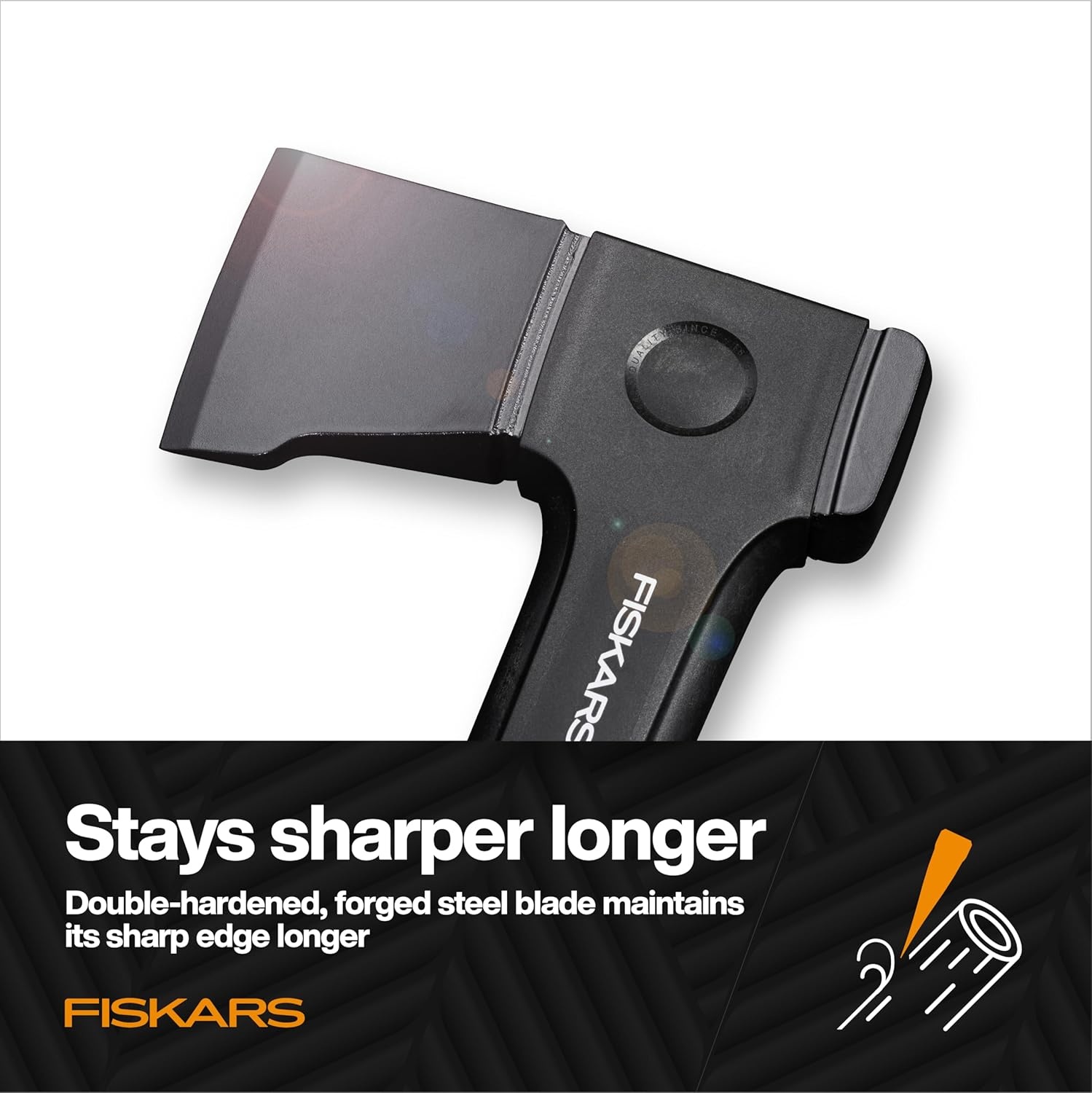Fiskars X24 Universal Axe 24″, Forged Steel Blade for Felling Trees & All-Purpose Chopping, Shock-Absorbing FiberComp Handle & Low-Friction Coating for Clean Cuts in Fresh Resinous Wood(24″ Universal Axe)