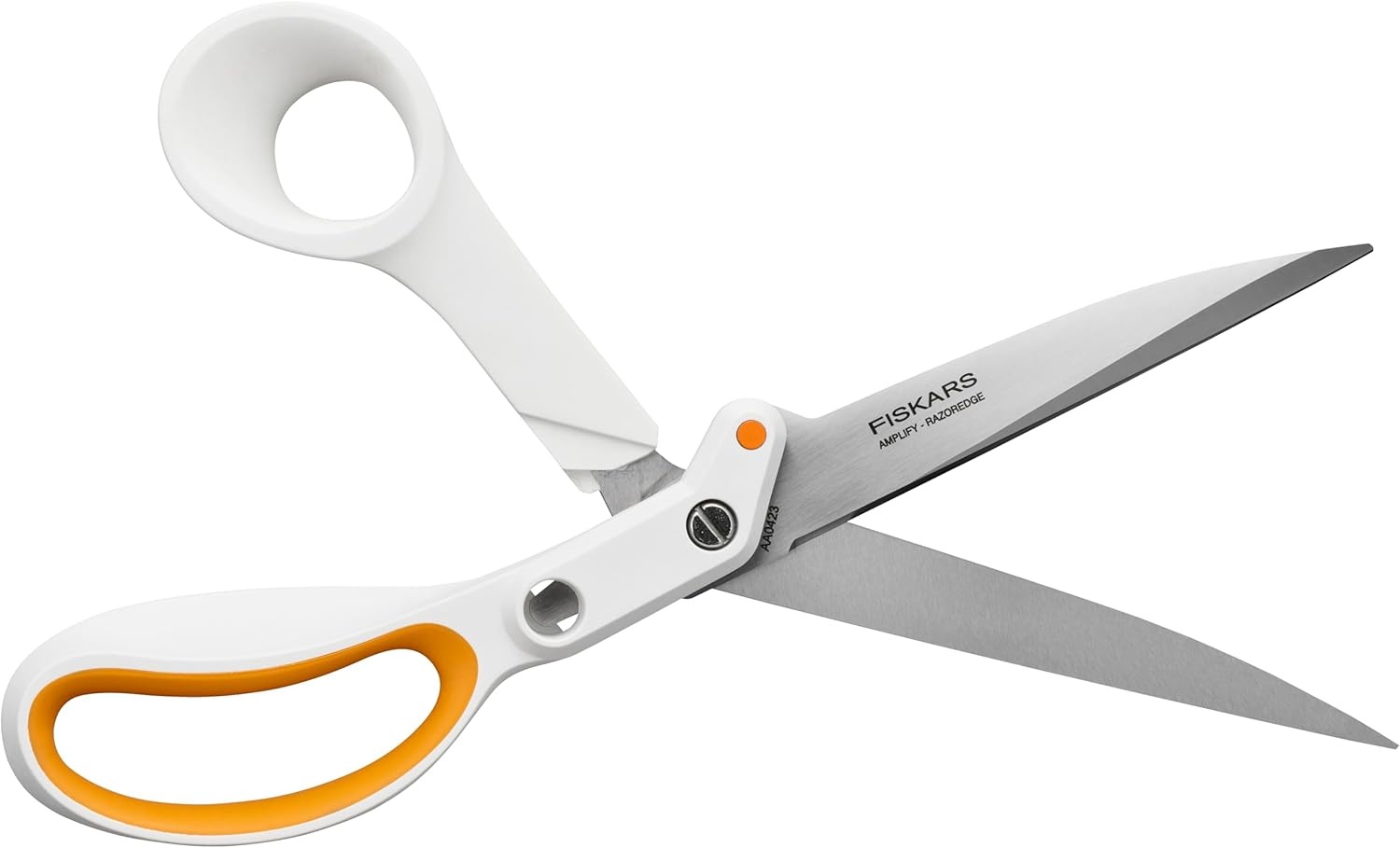 Fiskars RazorEdge Fabric Scissors – 9″ Heavy Duty Fabric Shears with SoftGrip Ergonomic Handle, Premier Grade Stainless Steel Blades(Amplify RazorEdge 10″)