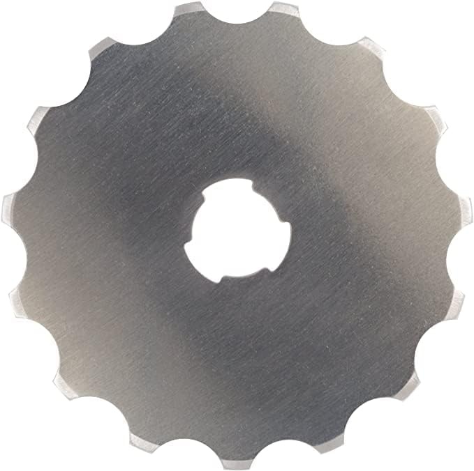 Fiskars 45mm Rotary Blade 2-Pack, Replacement Blades for Rotary Cutters, Precision Cutting for Quilting and Sewing(1 Pack – Perforated)