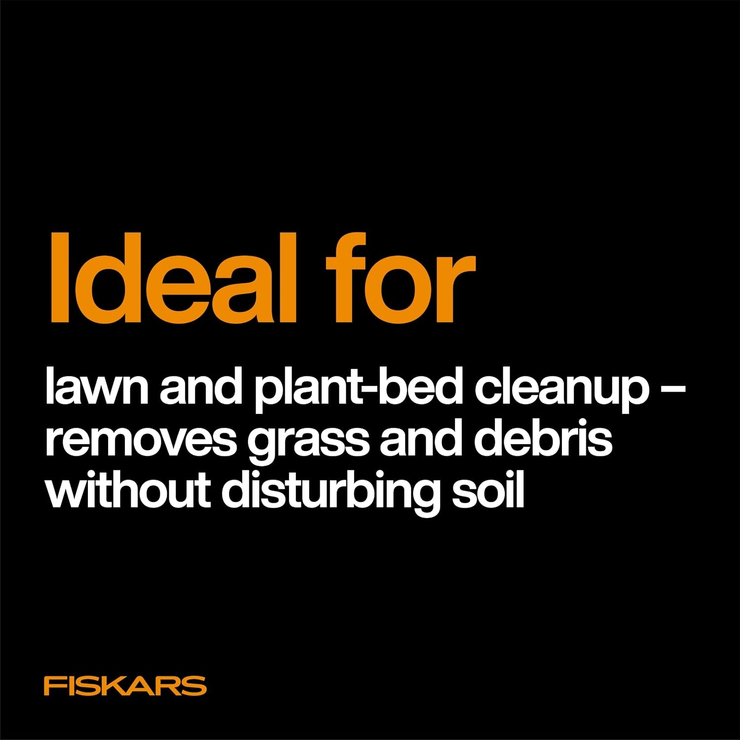 Fiskars OneClick Space-Saving Universal Rake Head for Garden Tool System(Universal Rake Head)