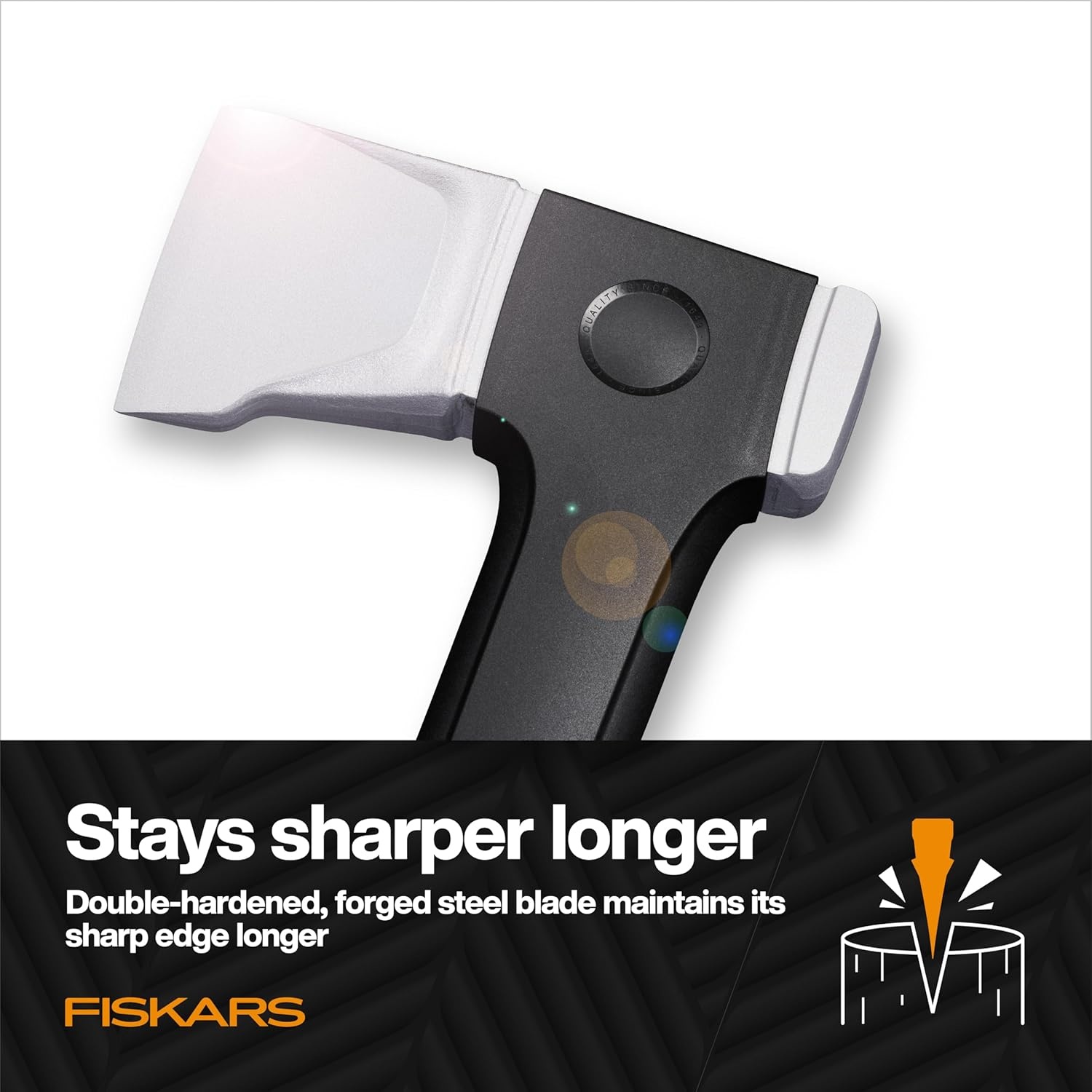 Fiskars X24 Universal Axe 24″, Forged Steel Blade for Felling Trees & All-Purpose Chopping, Shock-Absorbing FiberComp Handle & Low-Friction Coating for Clean Cuts in Fresh Resinous Wood(36″ Splitting Axe)