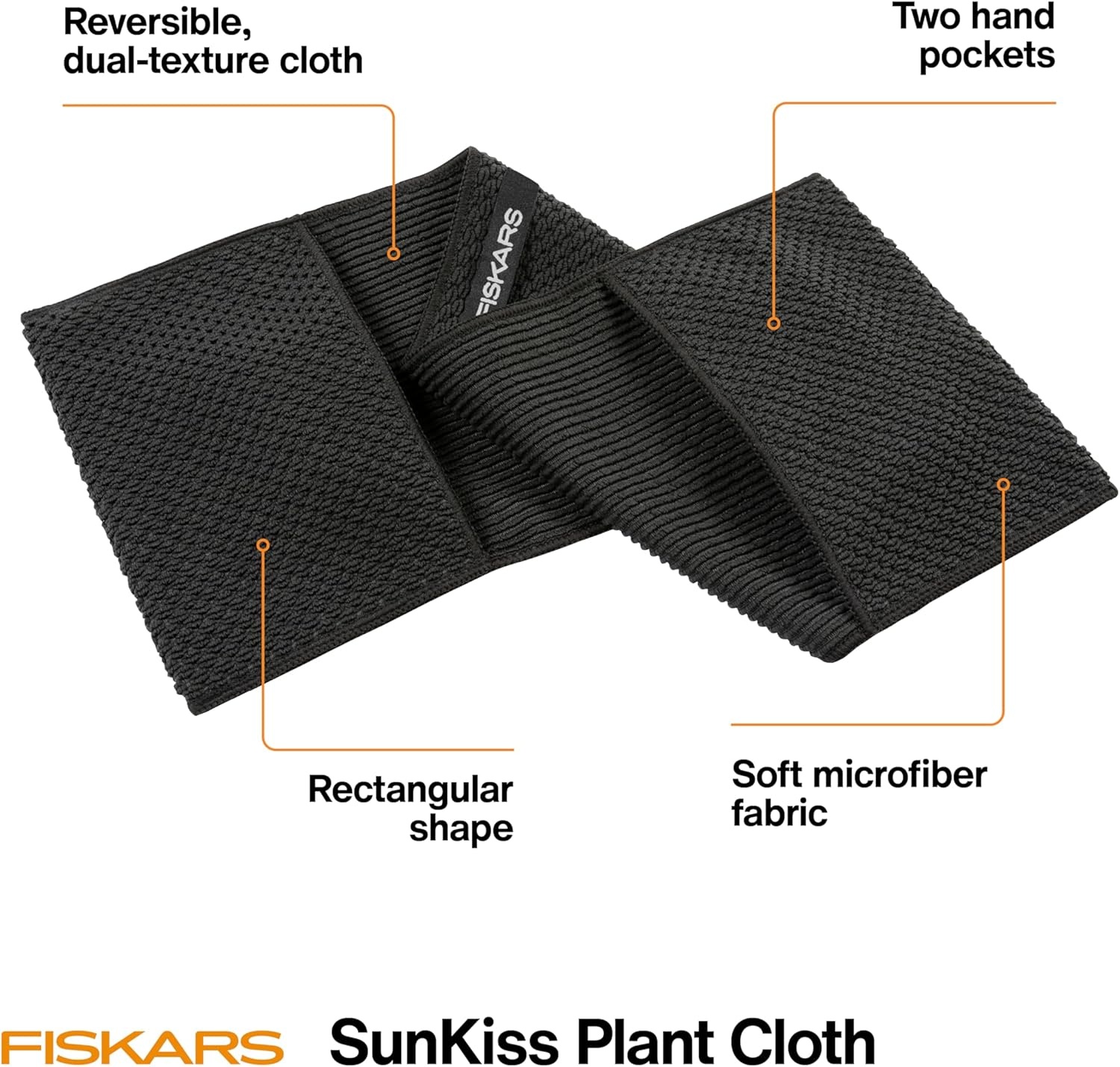 Fiskars Sunkiss Plant Care Cloth, Microfiber Dusting and Cleaning for Indoor Plants