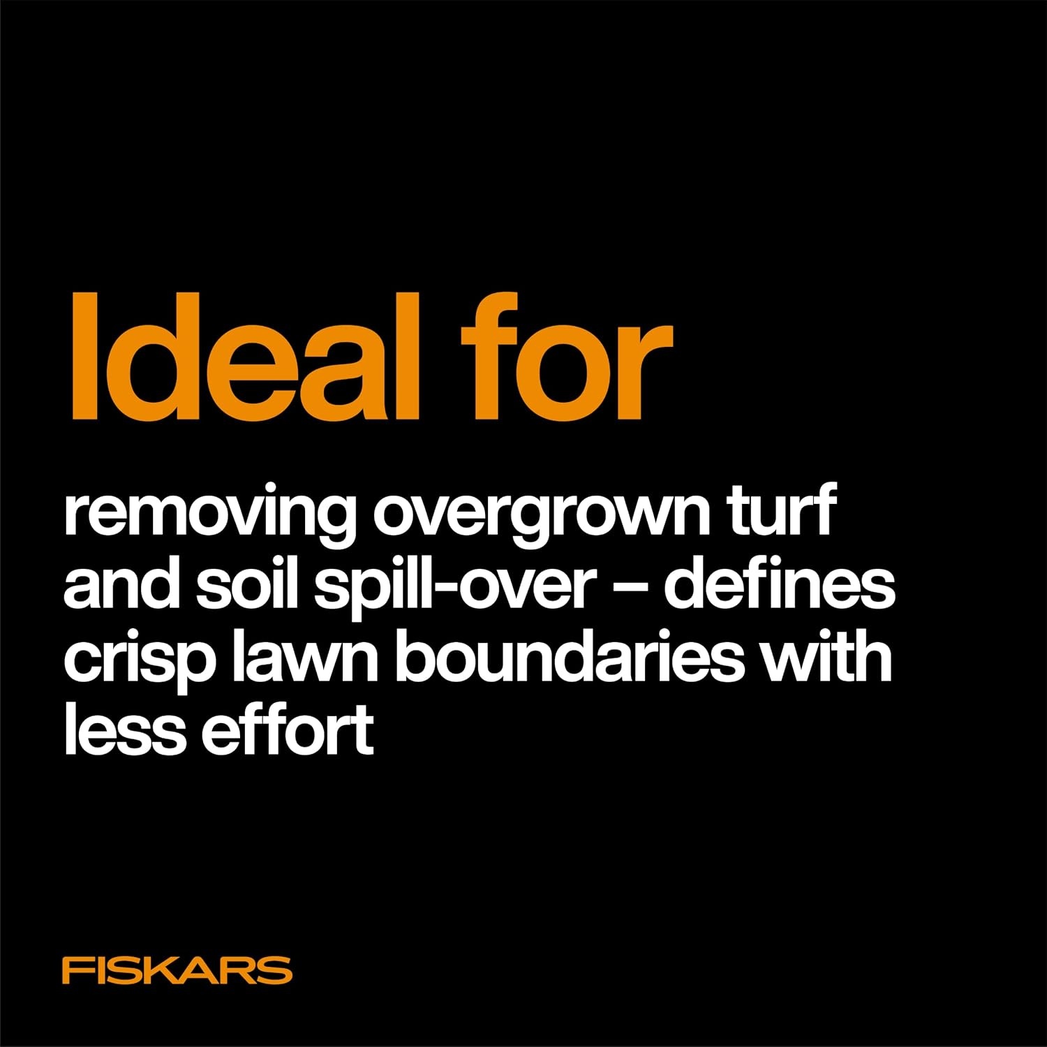 Fiskars OneClick Space-Saving Universal Rake Head for Garden Tool System(Lawn Edger Head)