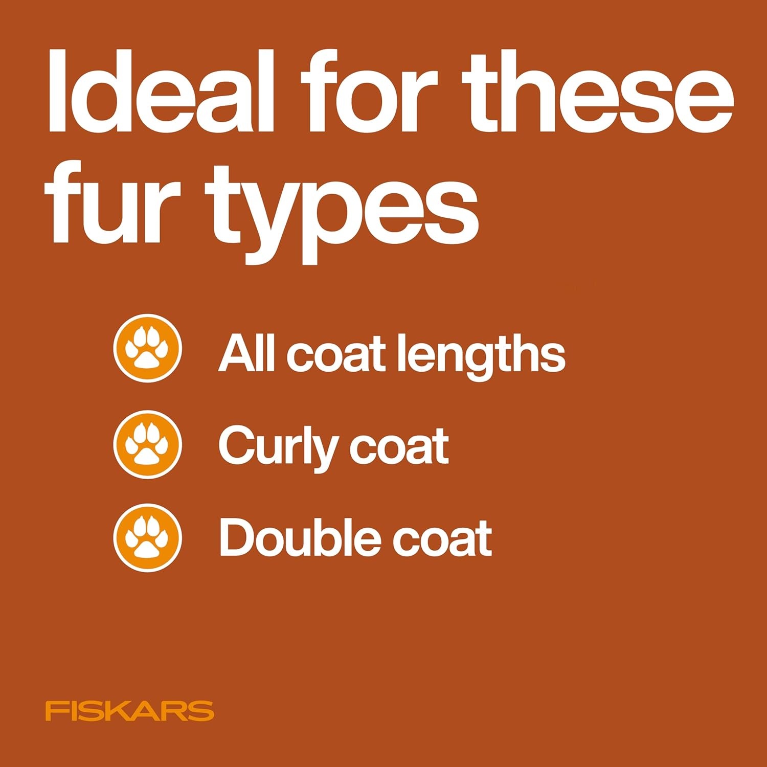 Fiskars Pet, Cat and Dog Brush, Fine Bristles & SoftGrip Handle for Gentle Grooming and Deshedding, Cat and Dog Supplies, Orange/Black(Massage Brush)