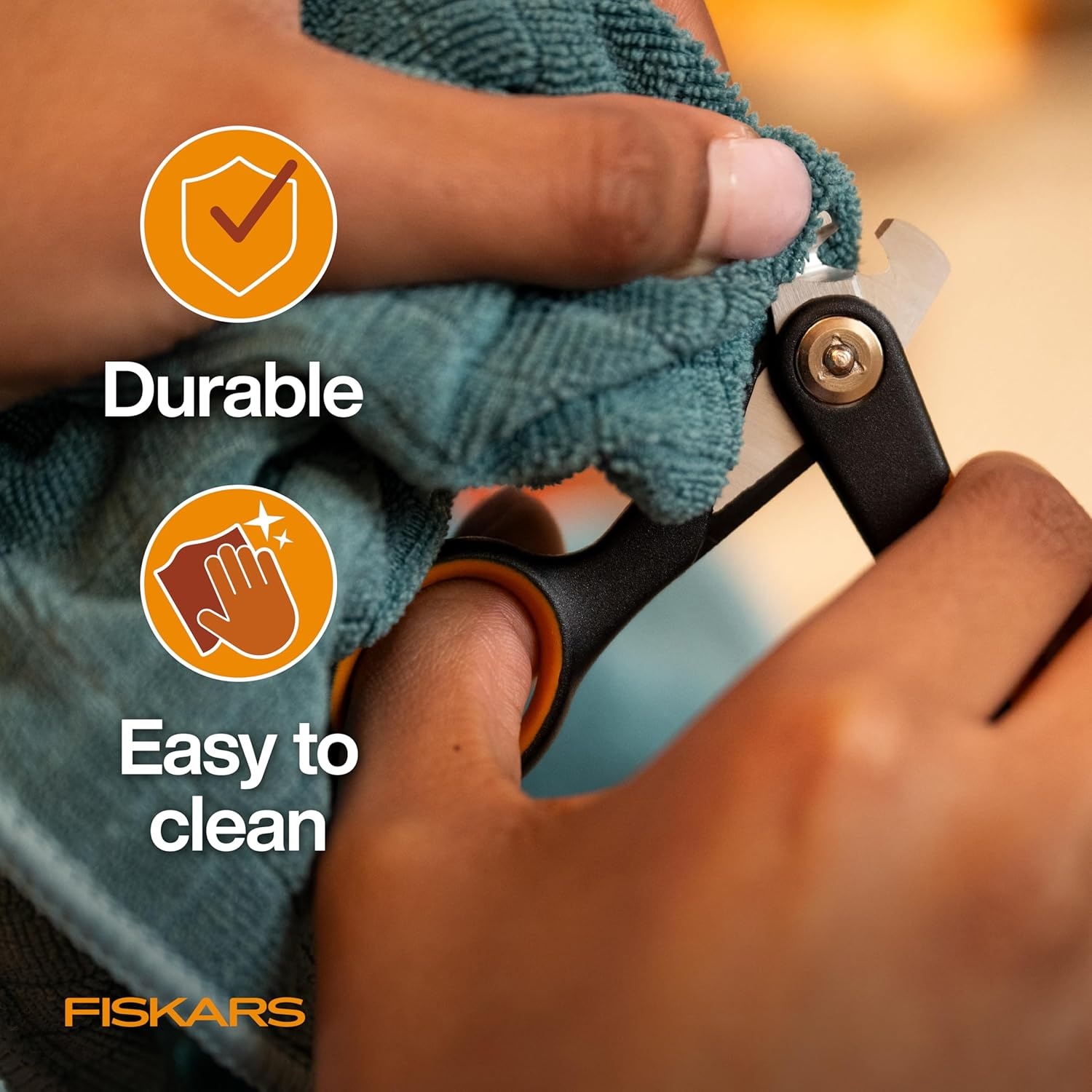 Fiskars Pet Small Pet Nail Clippers, Cat and Dog Nail Trimmers for Grooming, Pet Supplies with Precision Stainless Steel Blades & SoftGrip Handle, 4.25, Orange/Black(Small)