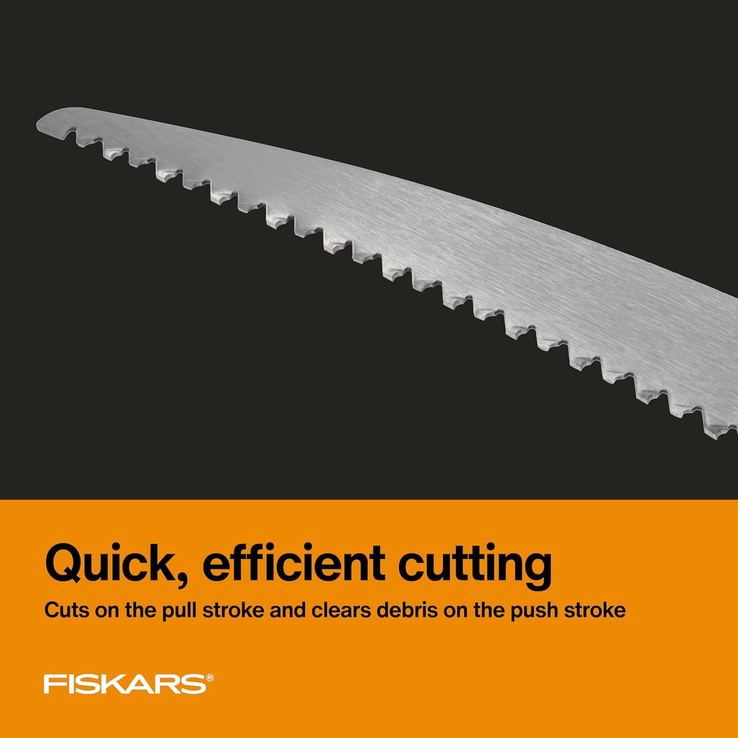 Fiskars 15″ Replacement Saw Blade, Woodzig Chainsaw Tooth, Compatible Models 9300/9261/TP45, Silver