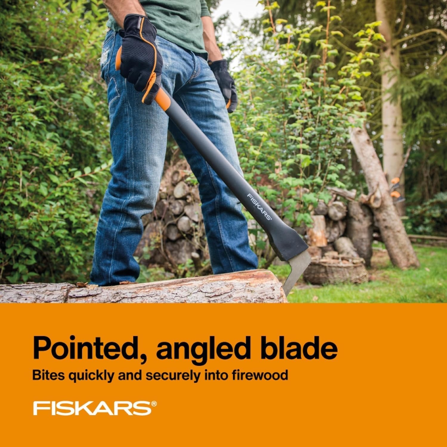 Fiskars 28″ Hookaroon Saves Your Back – Lift, Drag, & Load Heavy Rounds of Firewood and Split Wood – Sharp and Lightweight Pick Tool for Logs – Pickaroon Logging Tool – Forestry Tools(Hookaroon (28 In))