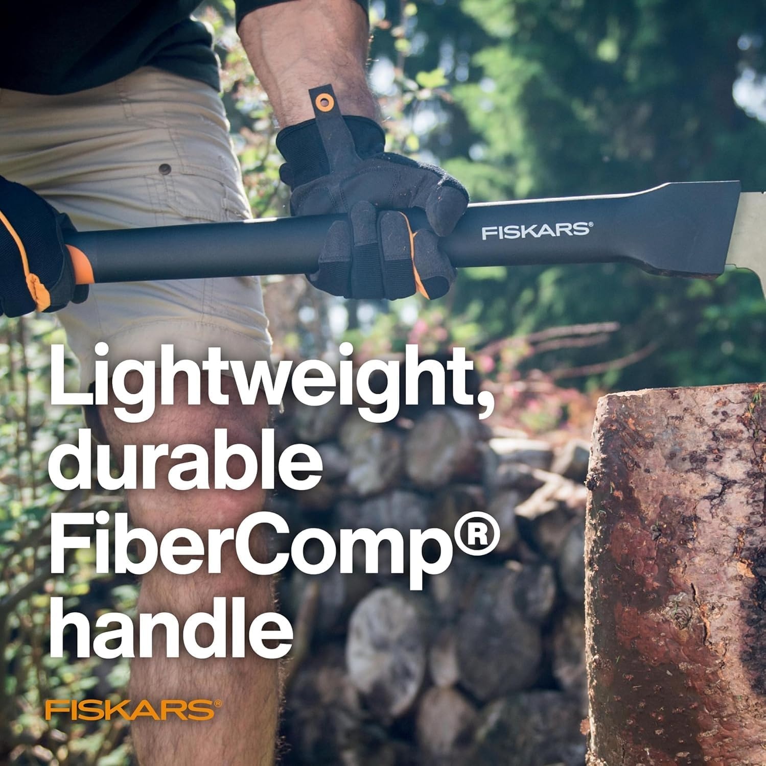 Fiskars 28″ Hookaroon Saves Your Back – Lift, Drag, & Load Heavy Rounds of Firewood and Split Wood – Sharp and Lightweight Pick Tool for Logs – Pickaroon Logging Tool – Forestry Tools(Hookaroon (28 In))