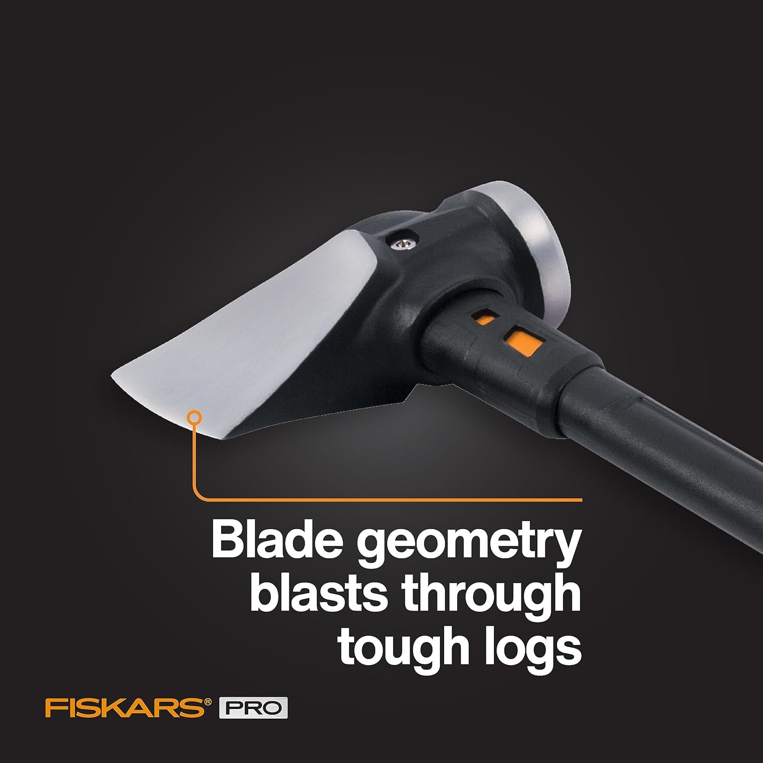 Fiskars Pro IsoCore Splitting Maul and Stainless Steel Axe, Wood Splitting Maul, IsoCore Shock Reduction & Forged Steel Head, 6 lb, 36, Black/Orange(Pro IsoCore 8lb Maul)