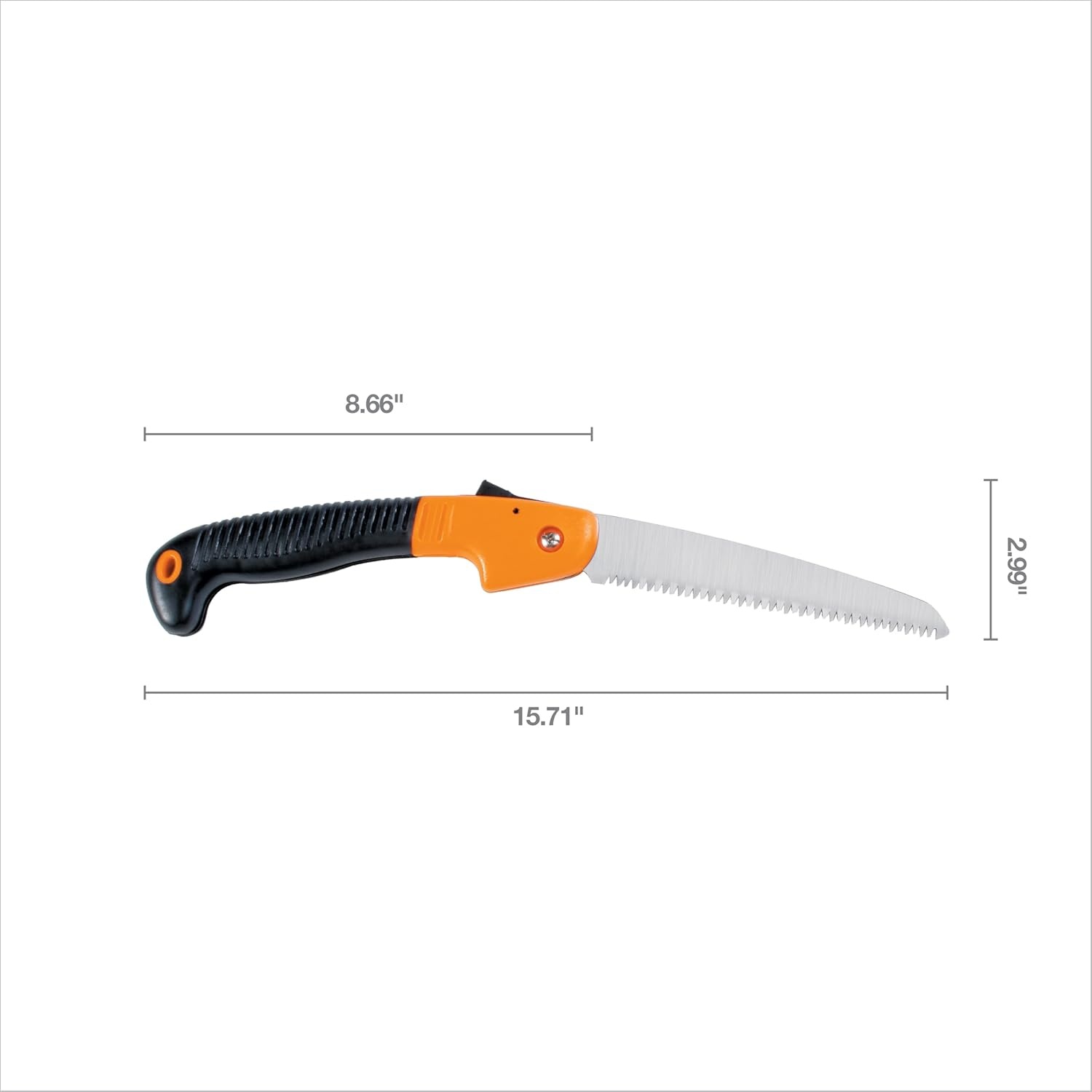Fiskars Hand Saw, Folding Saw with Dual Position Locking Saw Blade for Overhand Cuts and Under Cuts and Power Tooth Blade with Triple Ground Teeth, Soft Grip 10-Inch Pruning Saw(7″ Folding Saw)