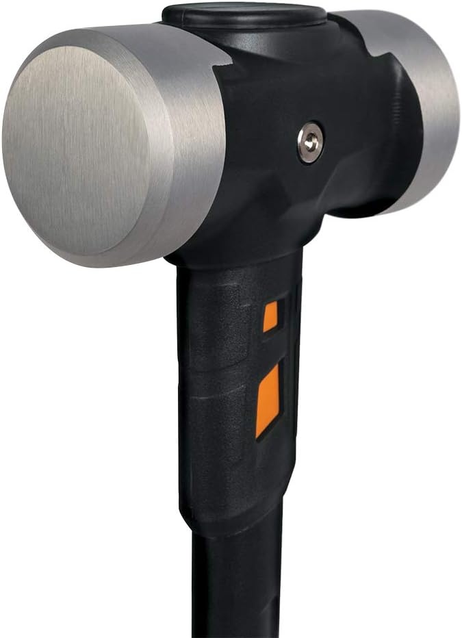 Fiskars IsoCore 4 lb Sledge Hammer for Demolition and Driving with Shock Reduction, 14 in(Double Flat Face 8 lb)