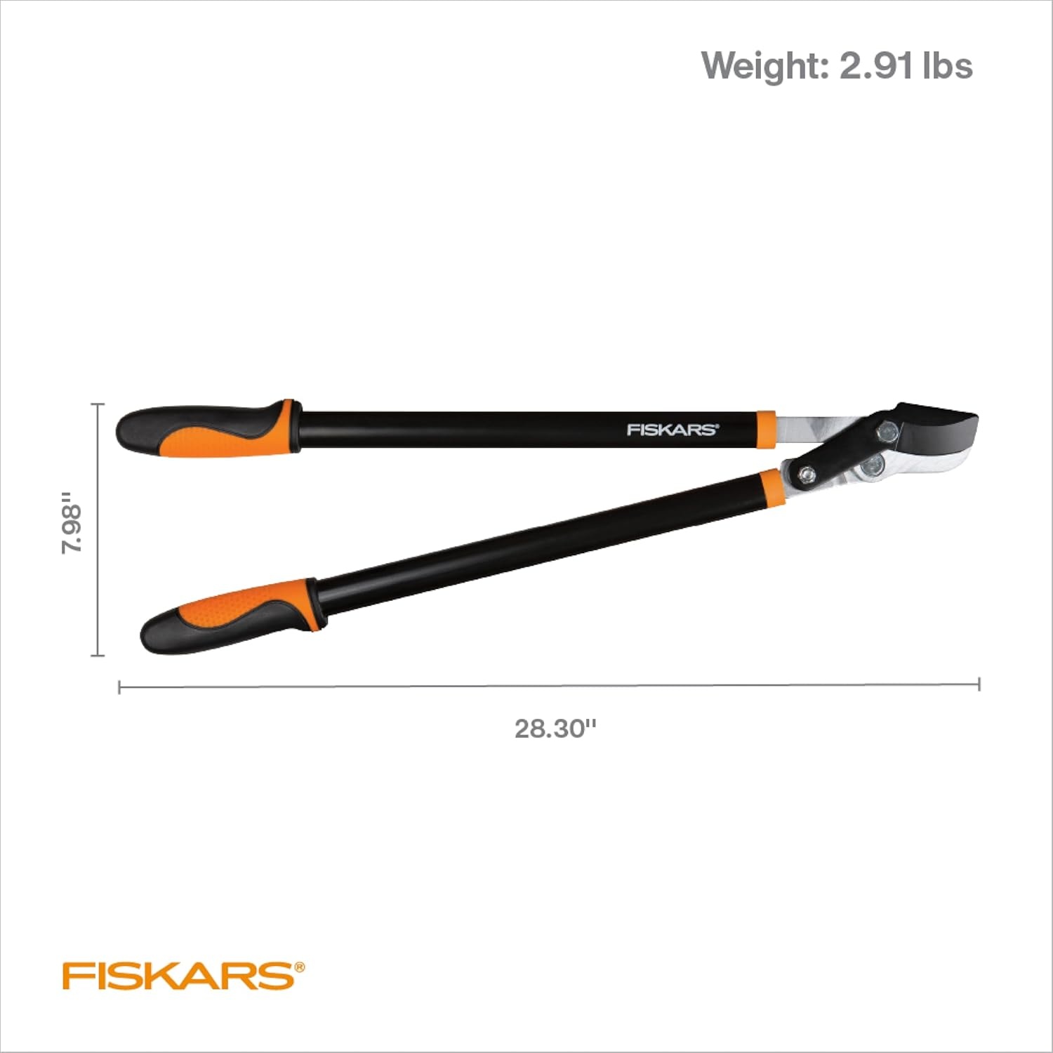 Fiskars 28-Inch Power-Lever Garden Bypass Lopper and Tree Trimmer, Sharp Precision-Ground Steel Blade for Cutting Branches up to 1.75-Inch Diameter(28″ Lopper)