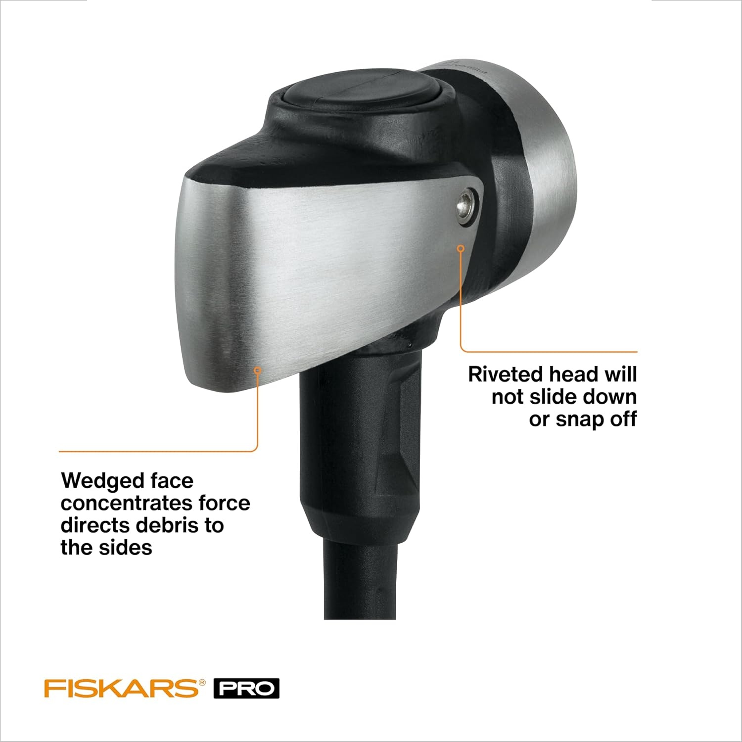 Fiskars IsoCore 4 lb Sledge Hammer for Demolition and Driving with Shock Reduction, 14 in(Pro IsoCore Sledge Hammer 8 lb)