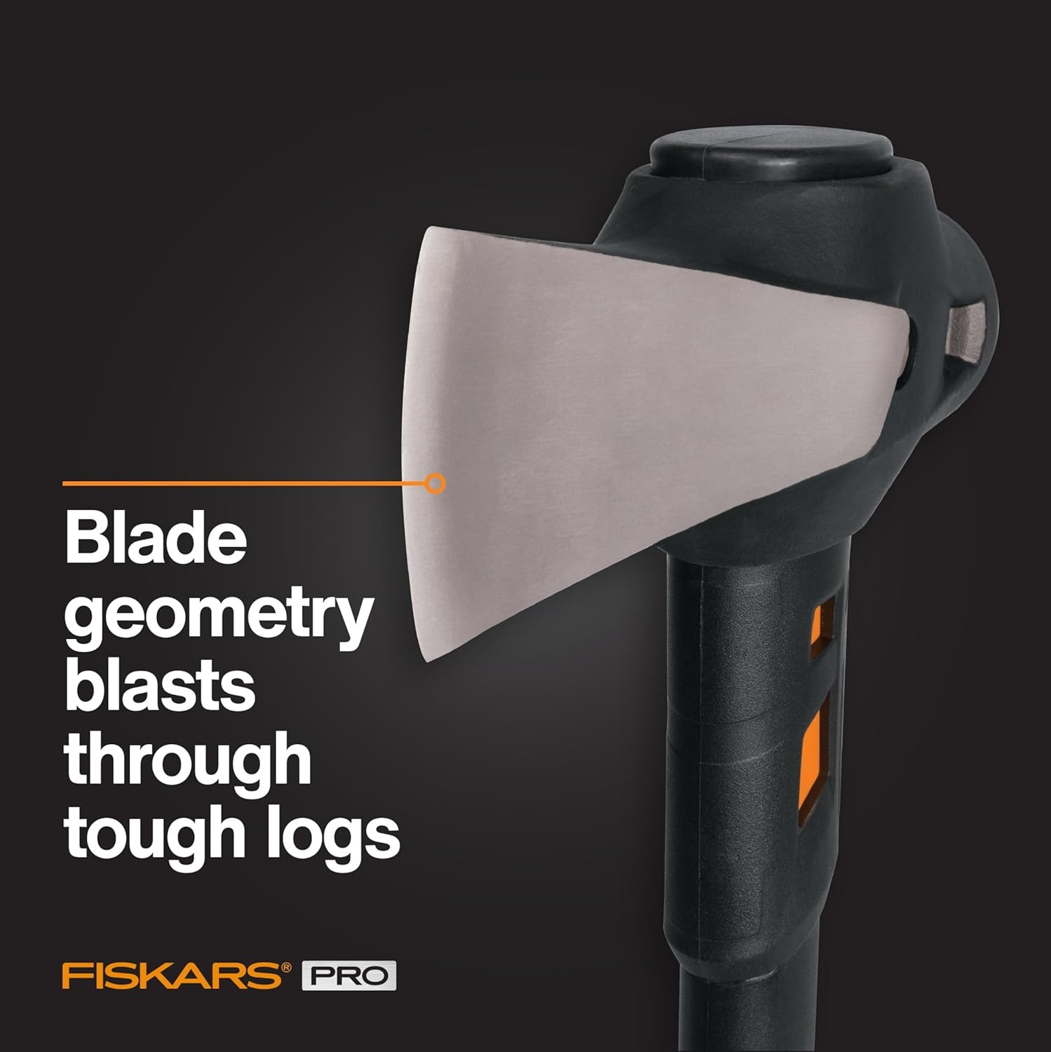 Fiskars Pro IsoCore Splitting Maul and Stainless Steel Axe, Wood Splitting Maul, IsoCore Shock Reduction & Forged Steel Head, 6 lb, 36, Black/Orange(Pro IsoCore 6 lb Maul)