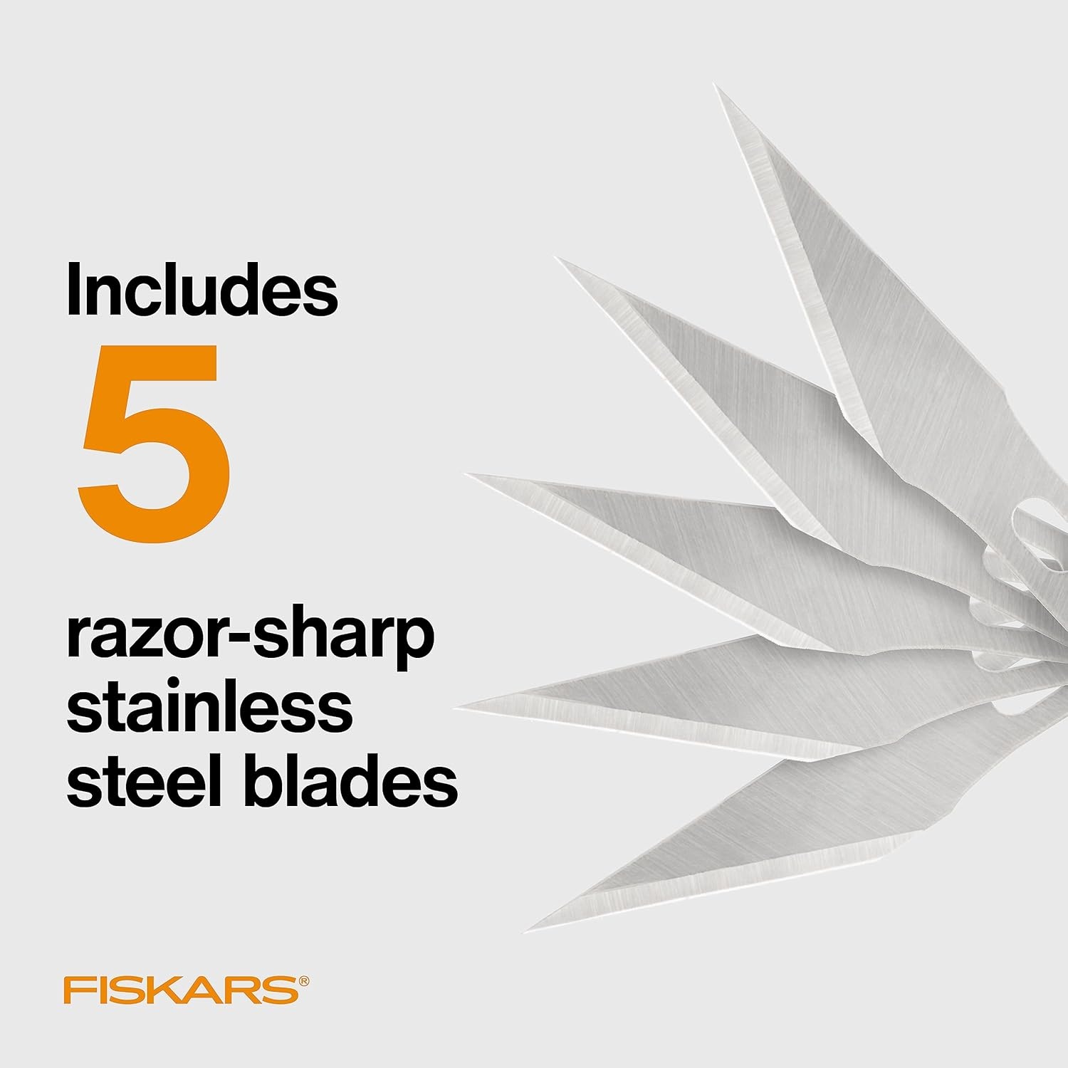 Fiskars 164100-1001 Heavy-Duty# 2 Blades, 5 Pack(#11 Blades – 5 Pack)