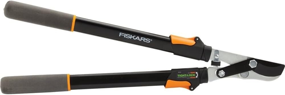 Fiskars 28-Inch Power-Lever Garden Bypass Lopper and Tree Trimmer, Sharp Precision-Ground Steel Blade for Cutting Branches up to 1.75-Inch Diameter(25″ Lopper (Extendable))