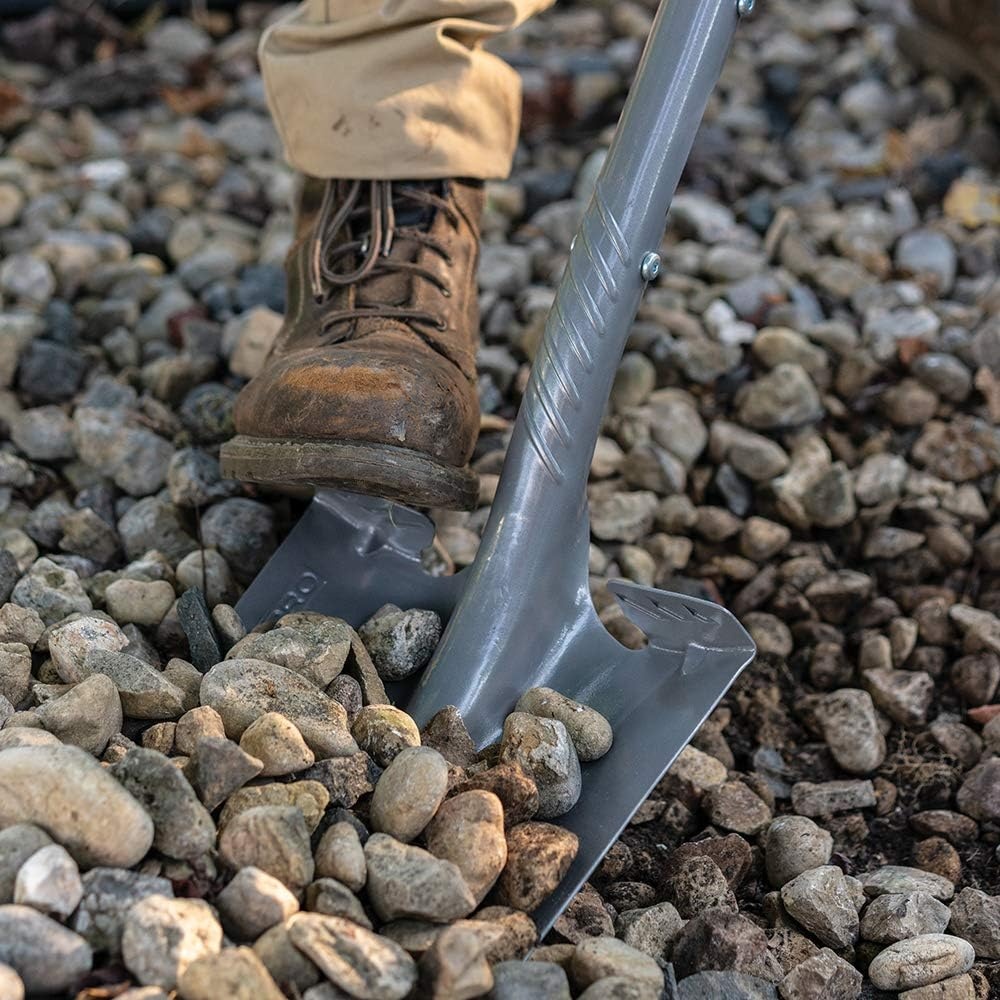 Fiskars PRO Transfer Shovel, 42 Inch, Heavy-Duty Aluminum Shovel with D-Handle for Maximum Leverage, Ideal for Moving Gravel, Soil, and Garden Debris