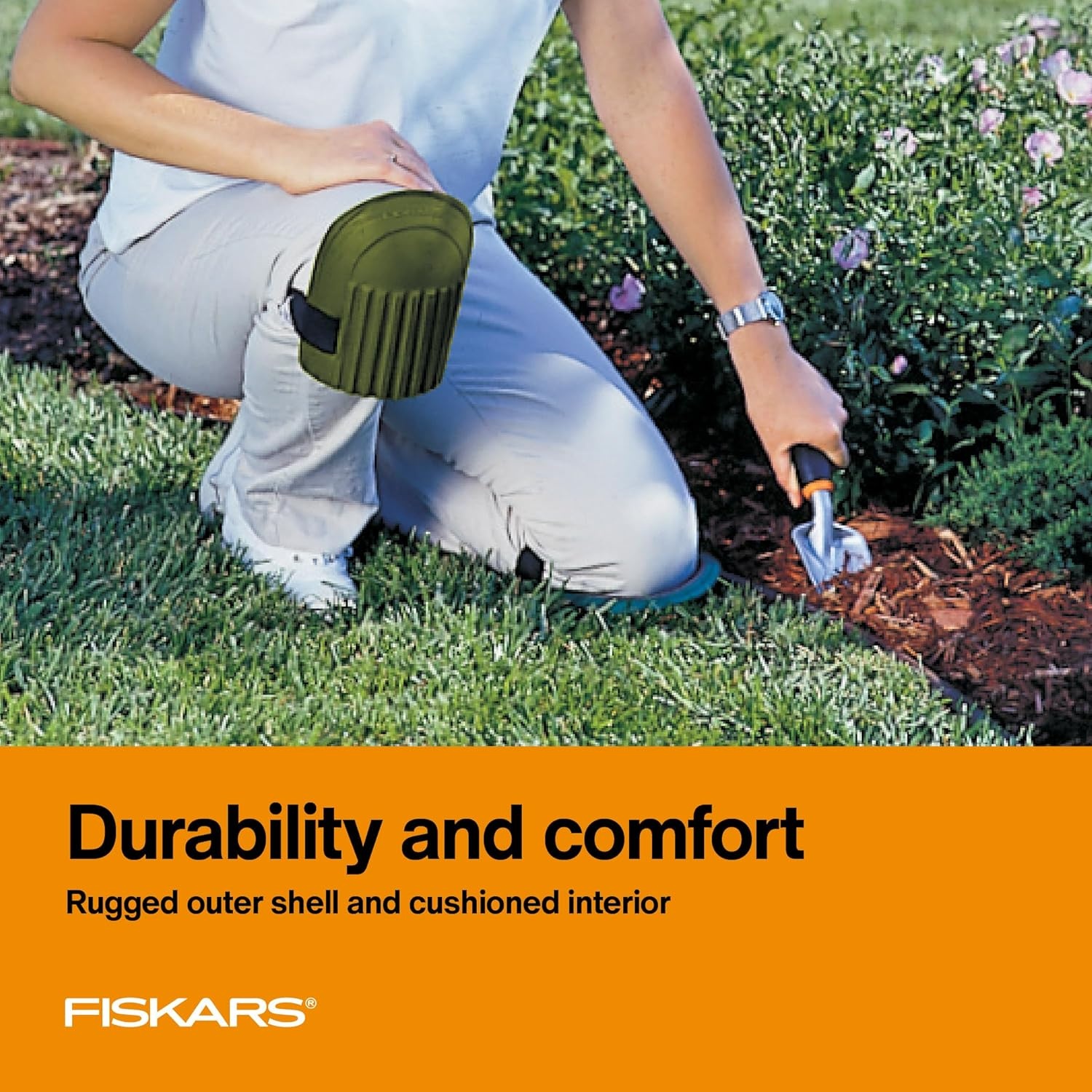 Fiskars Lightweight & Durable Knee Pads for Gardening and Housework – with Comfortable Padded Foam Cushioning(1PacK (Pack of 3))