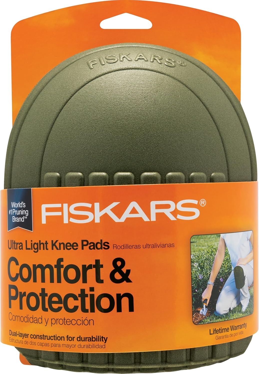 Fiskars Lightweight & Durable Knee Pads for Gardening and Housework – with Comfortable Padded Foam Cushioning(1PacK (Pack of 3))