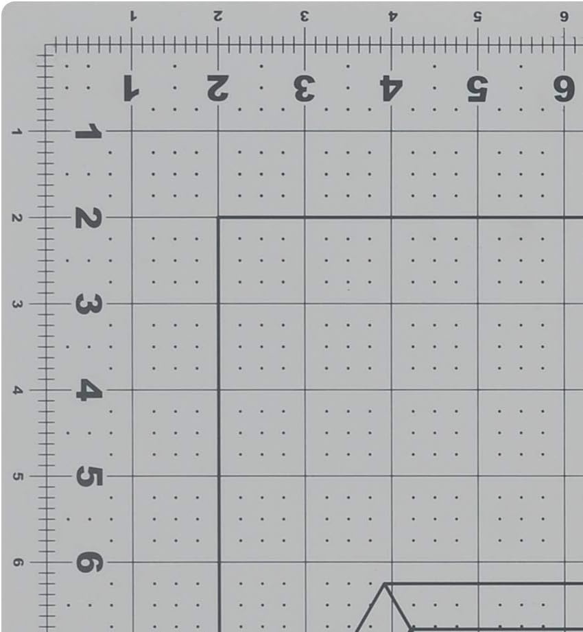 Fiskars 24″ x 36″ Self Healing Cutting Mat for Quilting & Sewing, 3-Pack(Gray w/Shapes)
