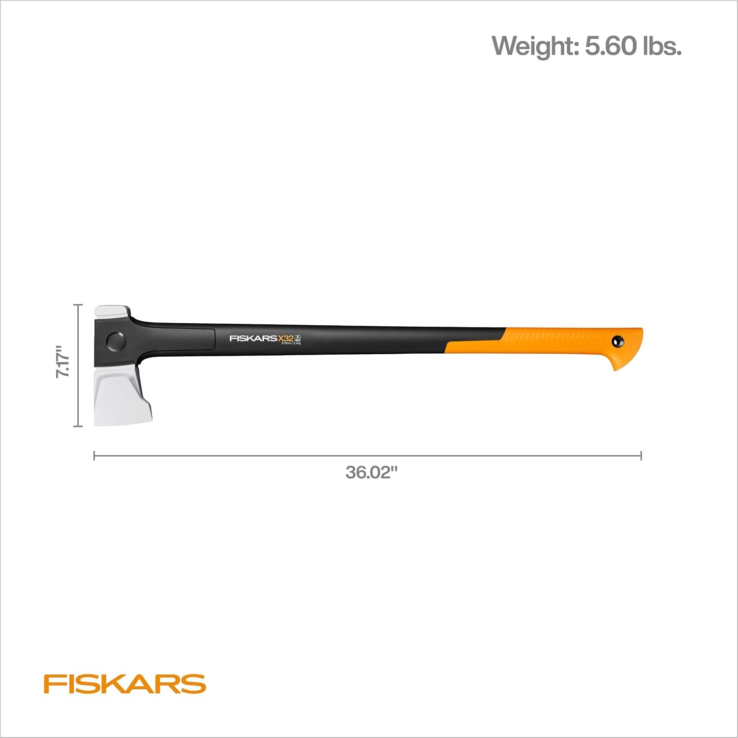 Fiskars X36 Super Splitting Axe 36″ & Blade Sharpener Bundle, Forged Steel Blade for Large Logs, Shock-Absorbing FiberComp Handle & Low-Friction Coating for Easy Removal & Rust Protection