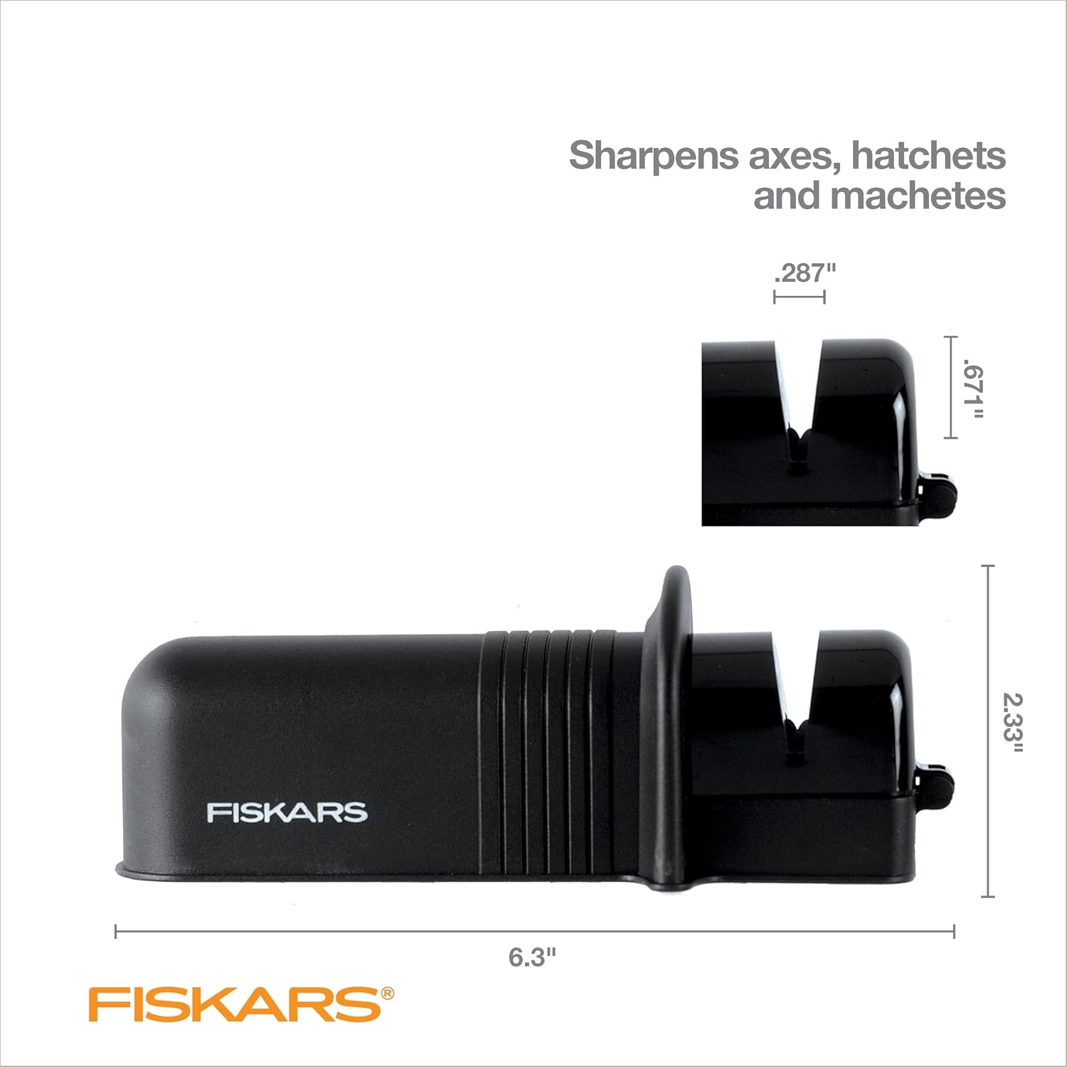 Fiskars X36 Super Splitting Axe 36″ & Blade Sharpener Bundle, Forged Steel Blade for Large Logs, Shock-Absorbing FiberComp Handle & Low-Friction Coating for Easy Removal & Rust Protection