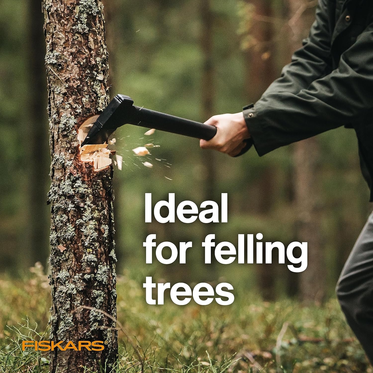Fiskars 28″ Chopping Axe, Ultra-Sharp Blade for Kindling with Ease, Weight Balanced, Garden and Outdoor Gear, 3.5 pounds, Black(28″ Chopping Axe)