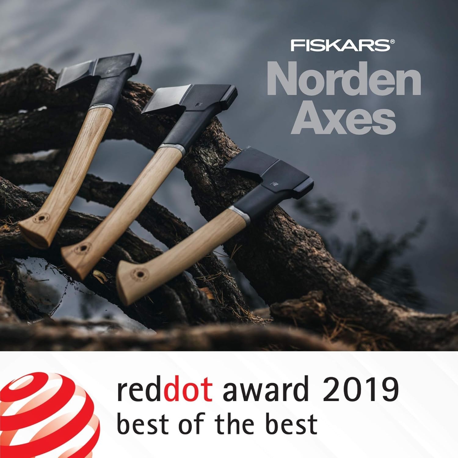 Fiskars Norden N12 Splitting Axe with Recycled Leather Sheath (19 in.)
