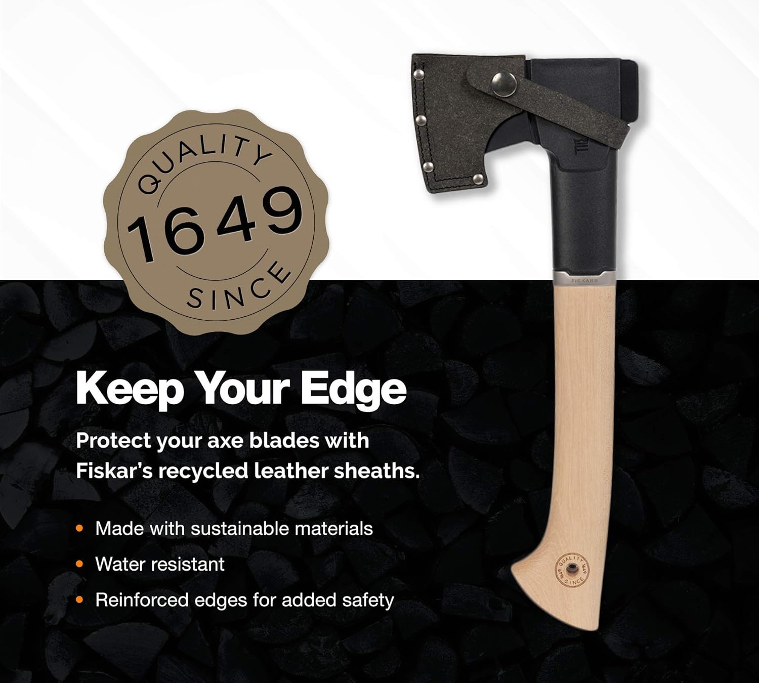 Fiskars Norden N7 Hatchet with Recycled Leather Sheath (14 in.)